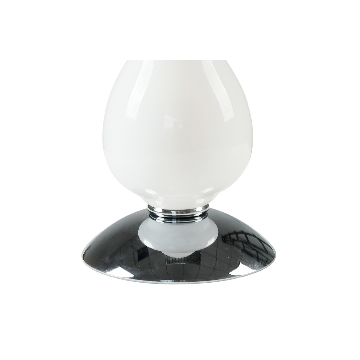 Lampe de base Puff en pâte de verre blanche et...