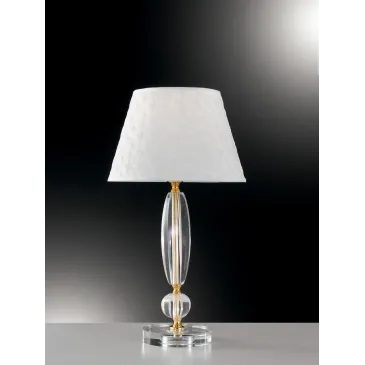 I-EPOQUE / LG1 - Lampe de table classique en cristal E27 finition or
