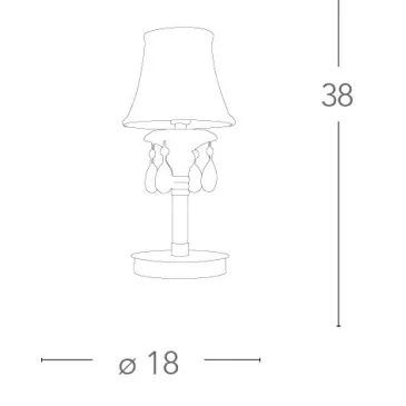 Lampe classique or gouttes...