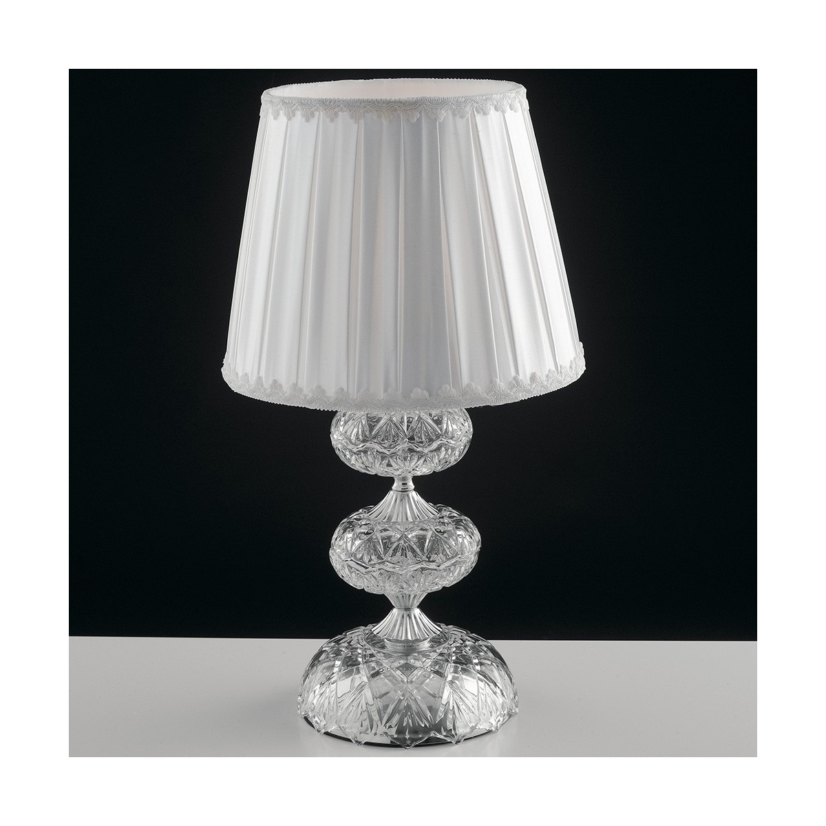 I-INCANTO / L1 - Lampe de table classique en tissu avec...