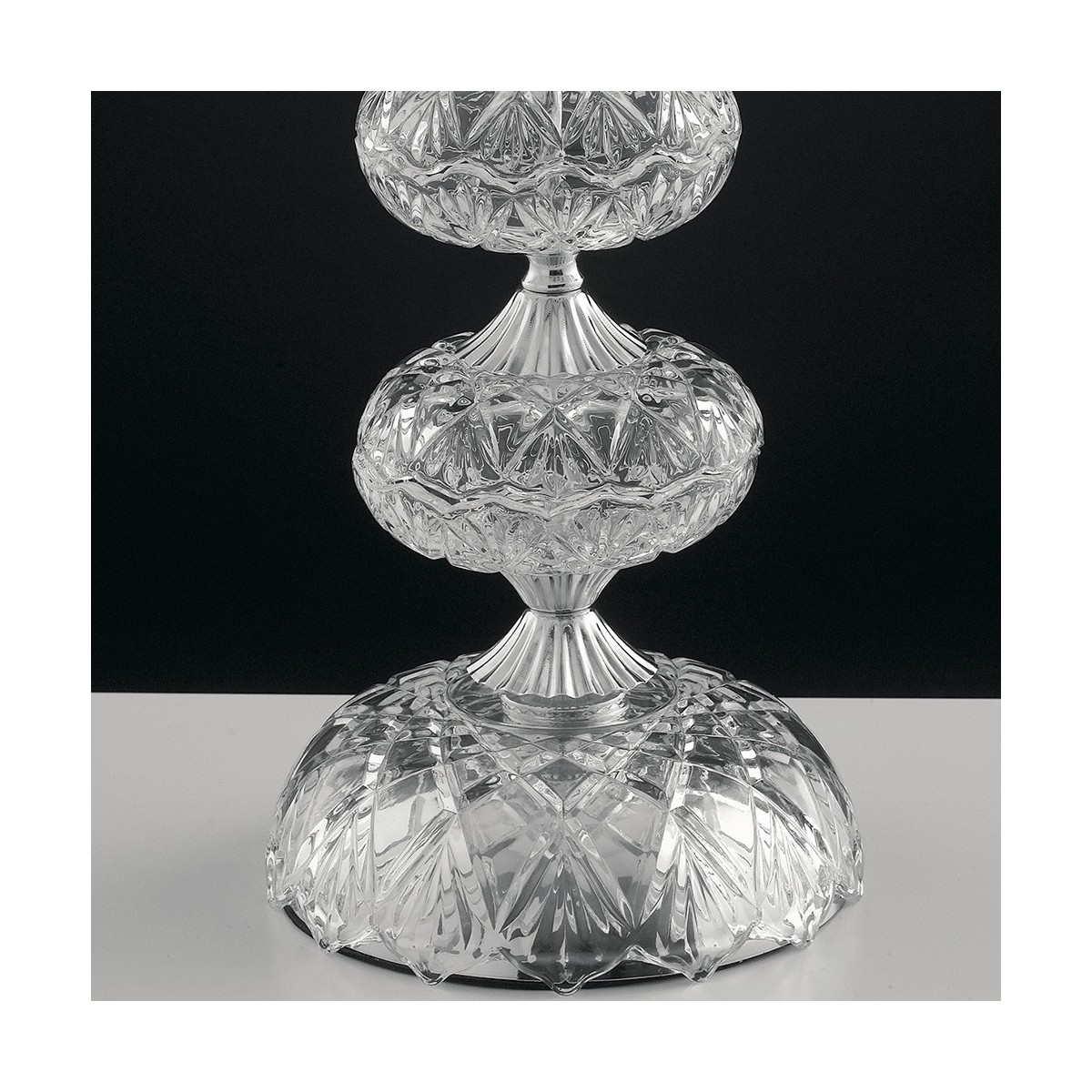 Lampe de boîtier Incanto en verre cristal avec finitions...