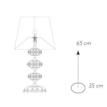 Lampada da Tavolo Cromata...
