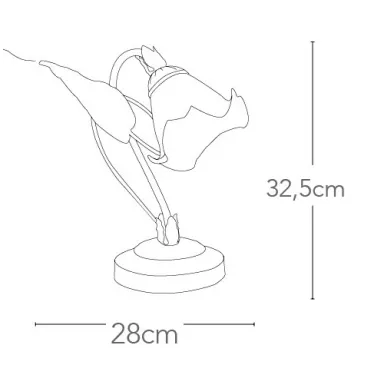 Lampe de table florale...