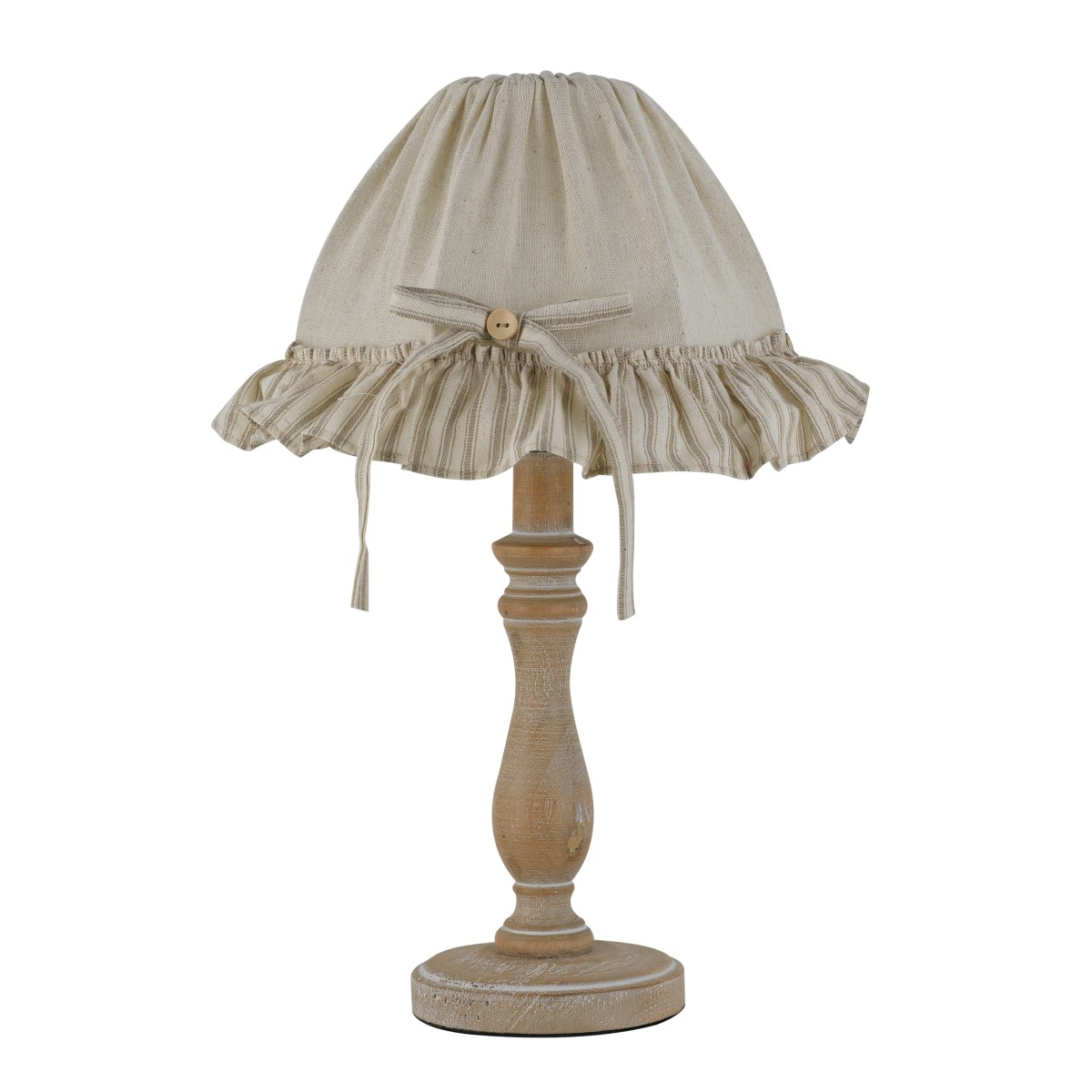 I-CHERRY-LUME - Abat jour Fusto Legno Naturale Paralume...