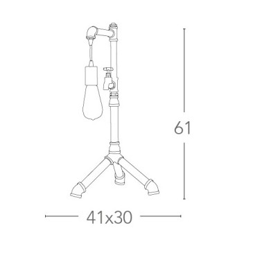 Lampe de robinet au design...