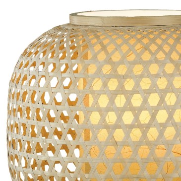 Struttura in Bamboo naturale con Decoro Intrecciato Linea Zen
