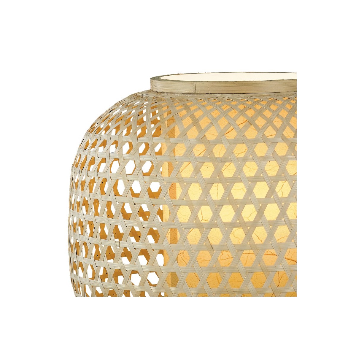 Struttura in Bamboo naturale con Decoro Intrecciato Linea...