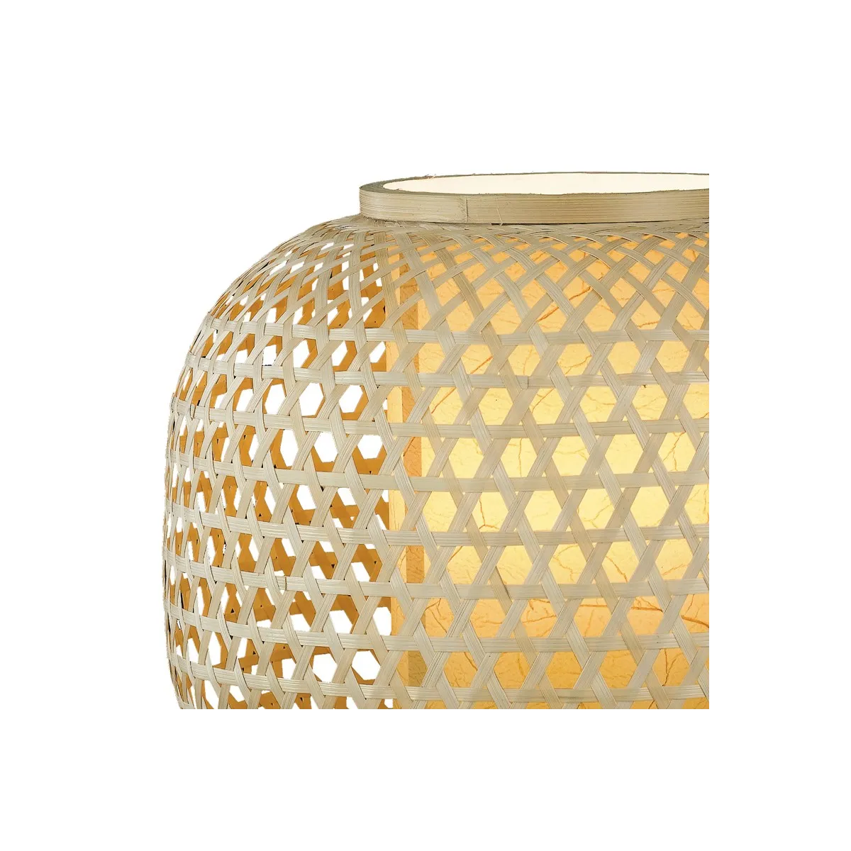 Struttura in Bamboo naturale con Decoro Intrecciato Linea...