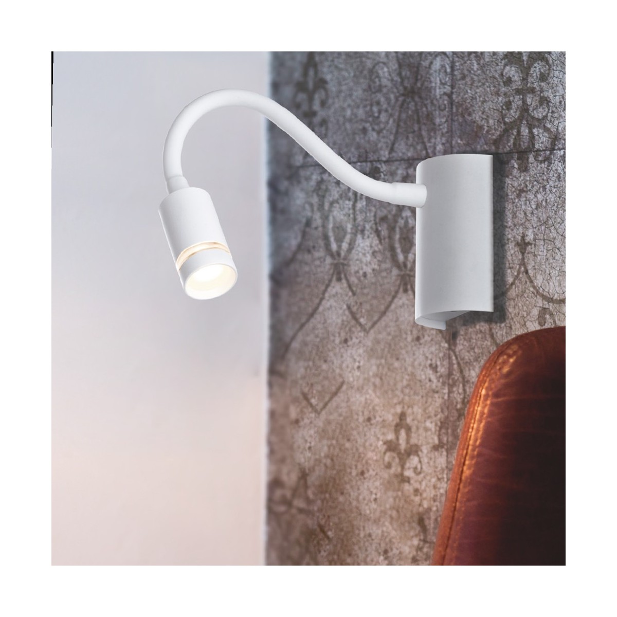 LED-KEPLER-BCO - Applique da Lettura Flessibile Silicone...