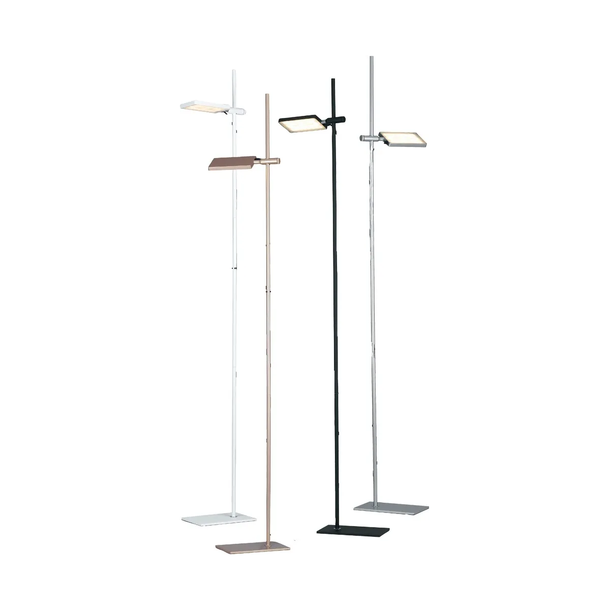 Lampadaire Book Disponible en Blanc Gris Noir Or