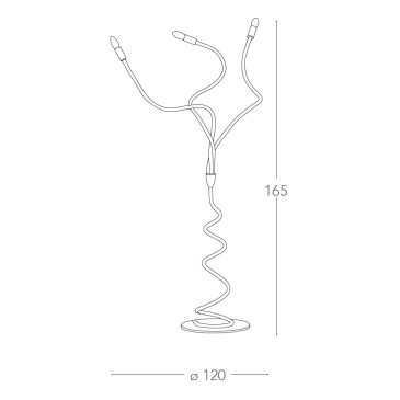 Flexible, moderne Stehlampe...