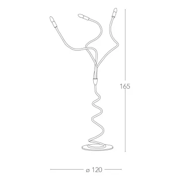 Flexible, moderne Stehlampe...
