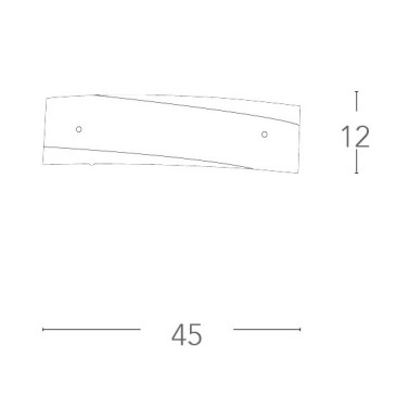Applique Moderna a Led E27 Rettangolare per corridoio, salotto e scala Disponibile in argento o oro