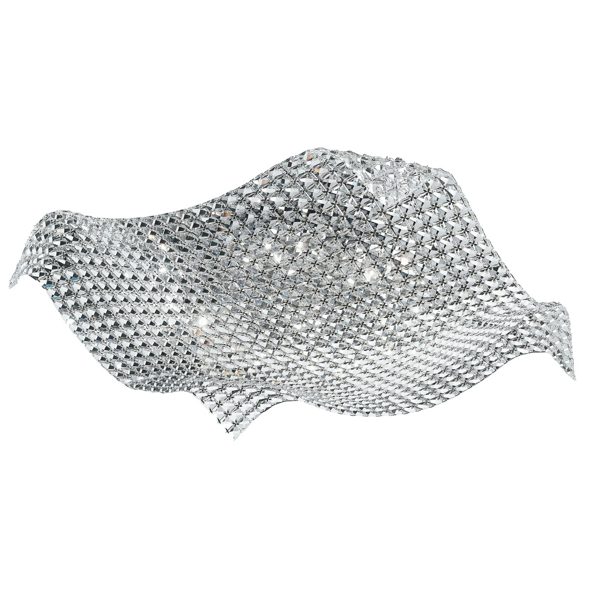 I-RUMBA-H2O/PL72 - Plafoniera Cristalli K9 Incastonati...