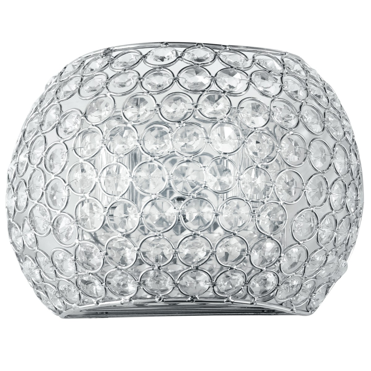 I-PLANET/AP - Applique Metallo Cromo Cristalli K9 Tondi...