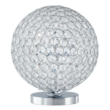 Lampada da Tavolo Elegante Adatta per soggiorno e camera Design sferico con cristalli K9 3XG9