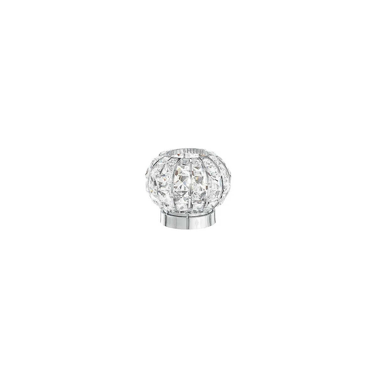 I-CONCERT / L - Lampe de table ronde en métal K9 Crystals Squared Classic Lampe de table E27