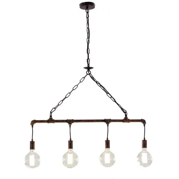 I-AMARCORD-S4 - Lampadario Sospeso Rustico Metallo Ruggine Vintage E27