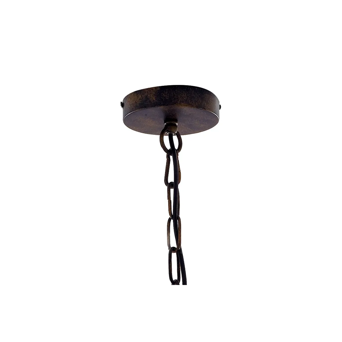 Sospensione a Catena in Metallo con Effetto Ruggine Linea...