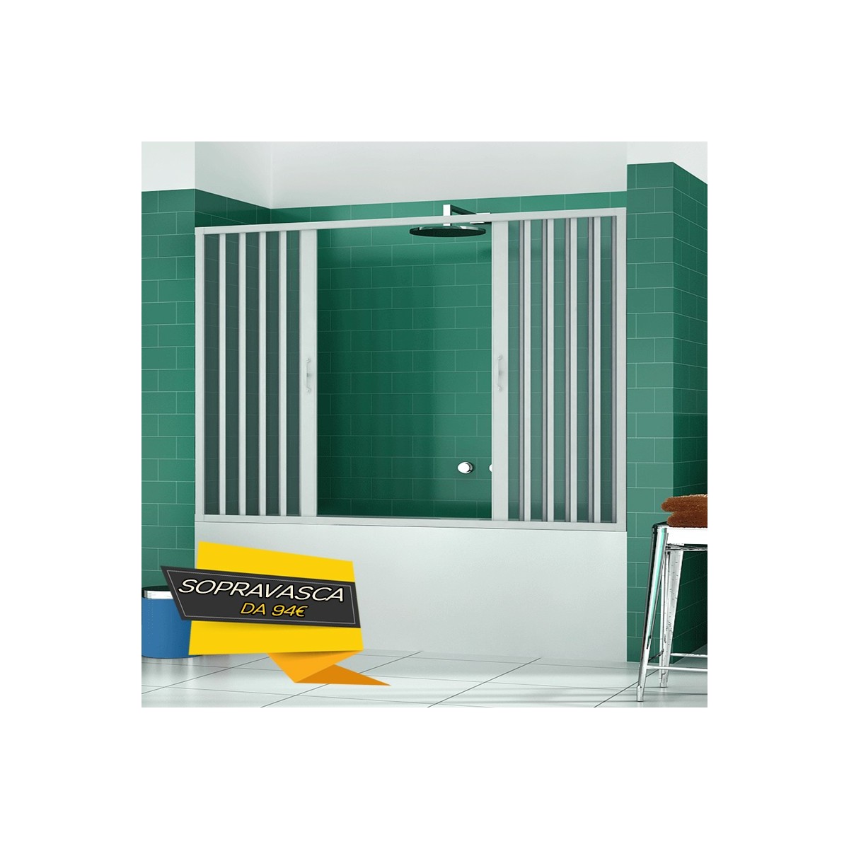 Soufflet de baignoire mural niche 140150160170 h150 en pvc