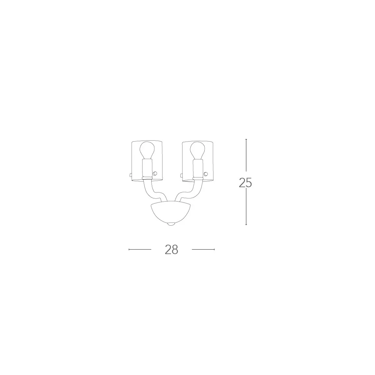 Applique Aurora en verre blanc avec diffuseurs transparents et finitions Chrome Fan Europe