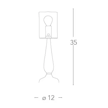 Lampe de table en verre...