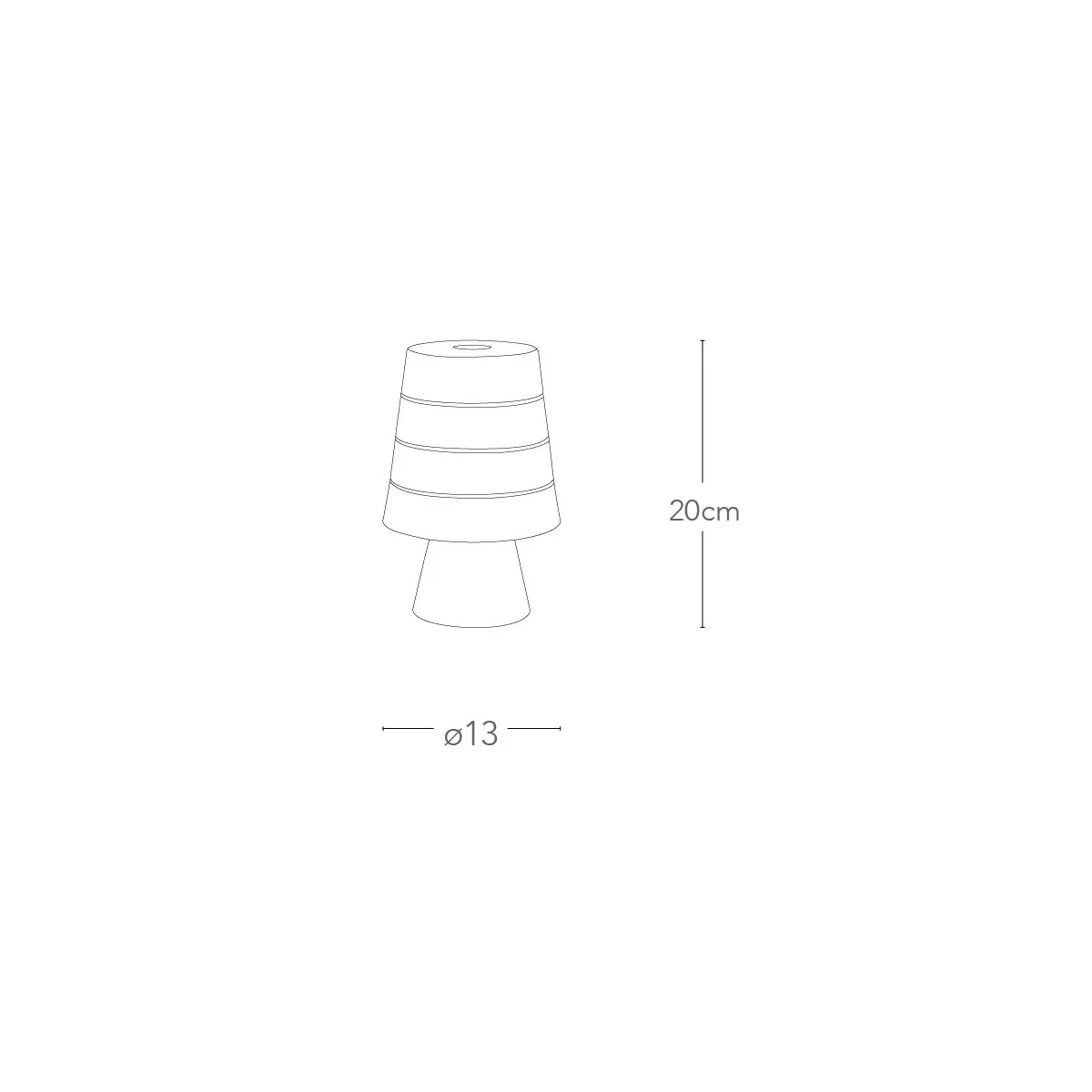 I-DRUM/L BLU - Lumetto Moderno paralume Morbido Gomma Blu Interno E14