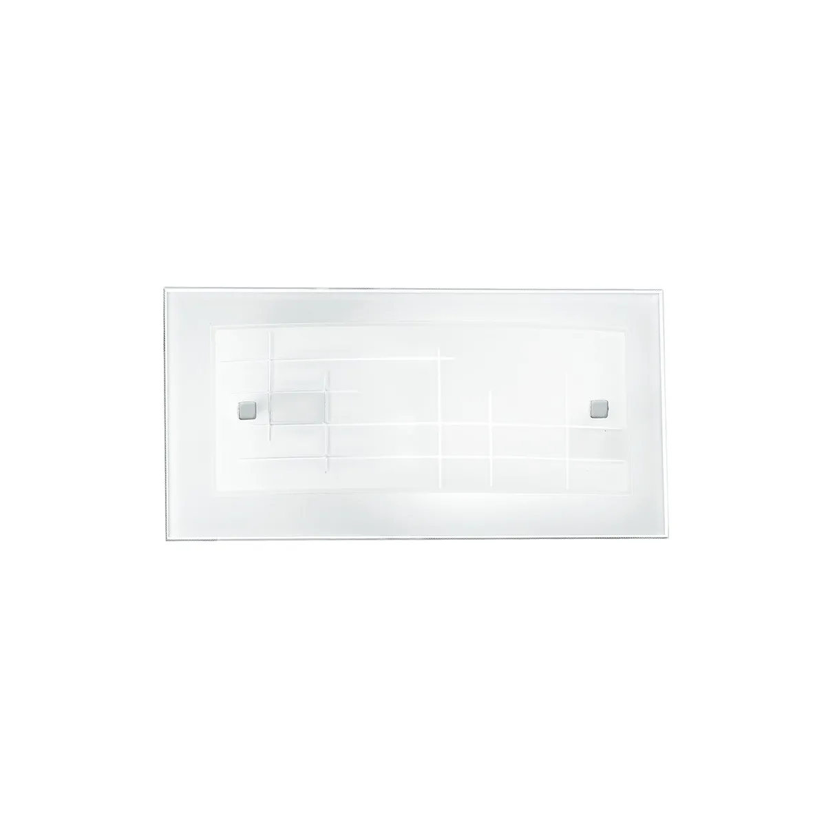 I-MUSA/AP - Applique Rettangolare Vetro Cornice decoro Quadri Lampada da Parete Classica E27