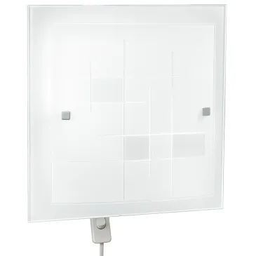 I-MUSA/PL30 - Plafoniera Lampada Classica Quadrata Vetro Cornice decoro Quadri Interno E27