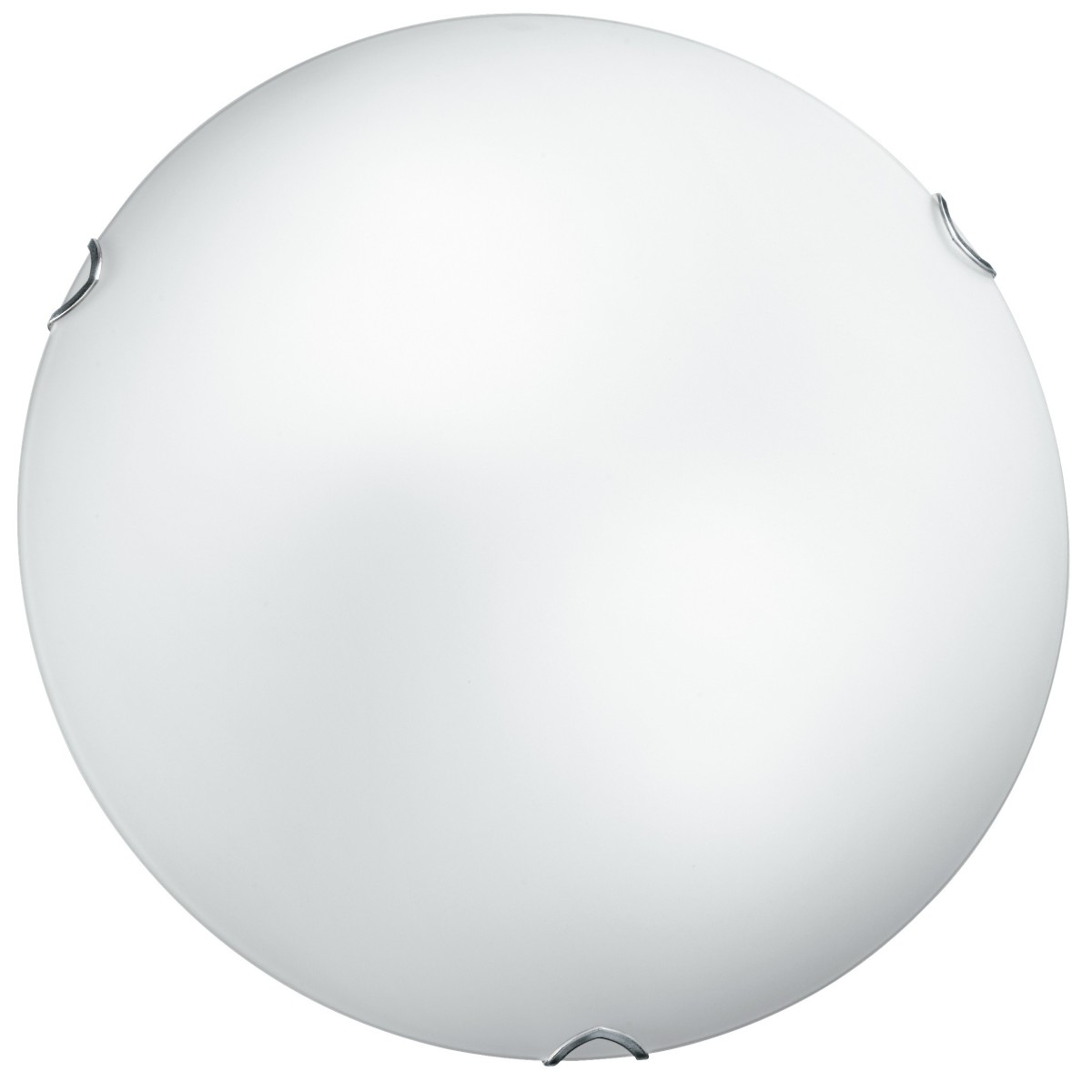 I-OBLO / PL30 - Plafonnier rond blanc en verre satiné plafonnier classique E27