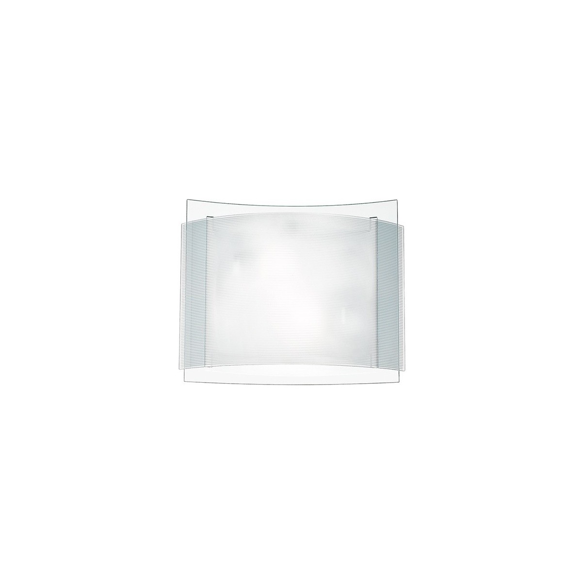 I-RIGHE/PL30 - Plafoniera Quadrata Doppio Vetro Bianco...