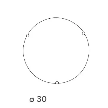 32/28101 - Plafonnier rond en verre dégradé blanc E27