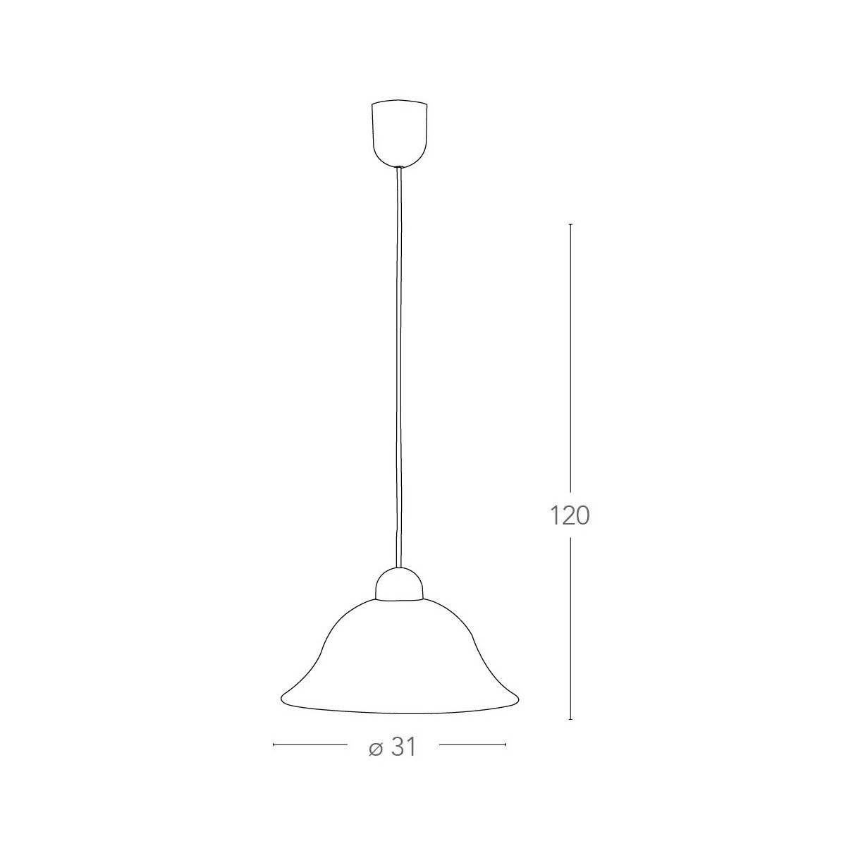 Pendentif XVIIIe siècle avec abat-jour en verre dégradé...