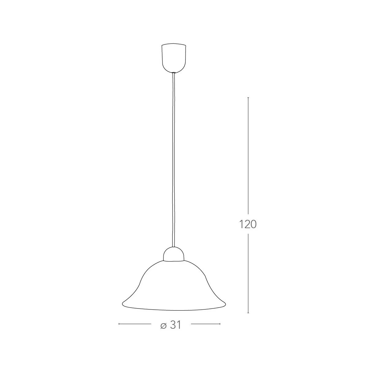 Pendentif XVIIIe Siècle en Verre Blanc avec Dégradé Vert...