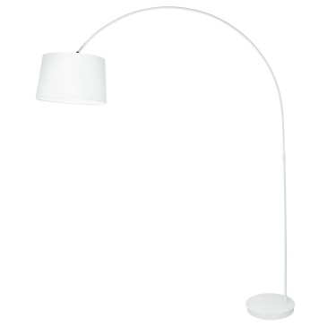 Weiße oder schwarze Bogenstehlampe E27