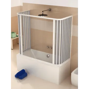 Box Doccia Cabina Vasca Tre lati 80 70x140x70 70x150x70 70x160x70 70x170x70 pvc