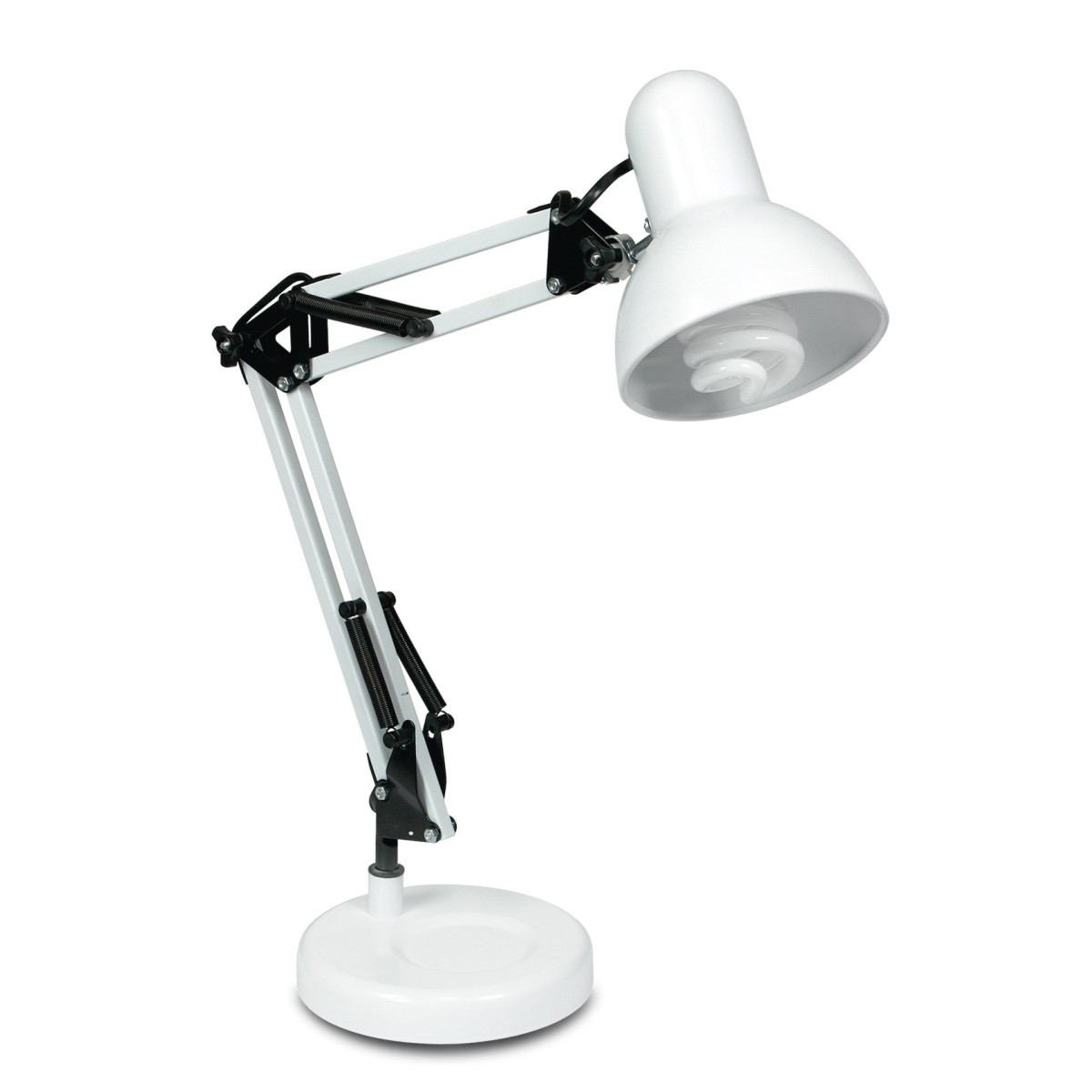 LDT033ARC-BIANCO - Lampada per Scrivania Metallo Bianco...