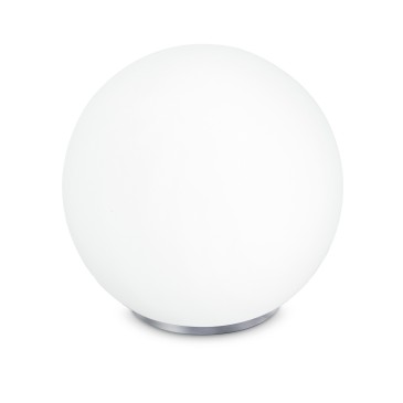 Lampe ronde blanche, 3 tailles, culot E27