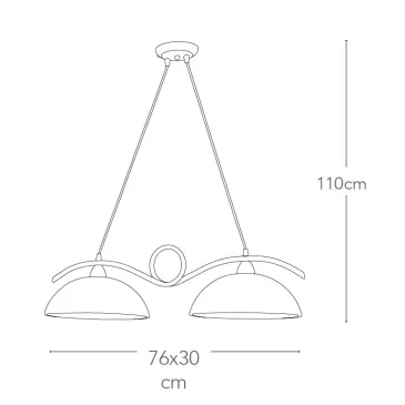 Lampadario a Biliardo Halley in Metallo Cromo FanEurope