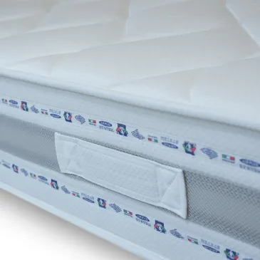 Matelas Alba 120x190 en caoutchouc et mémoire 22cm de haut