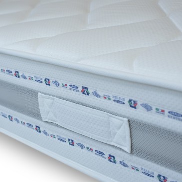 Matelas Alba 160x190 en caoutchouc et mémoire 22cm de haut