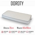 Materasso Doroty 160x190 in poliuretano alto 20cm
