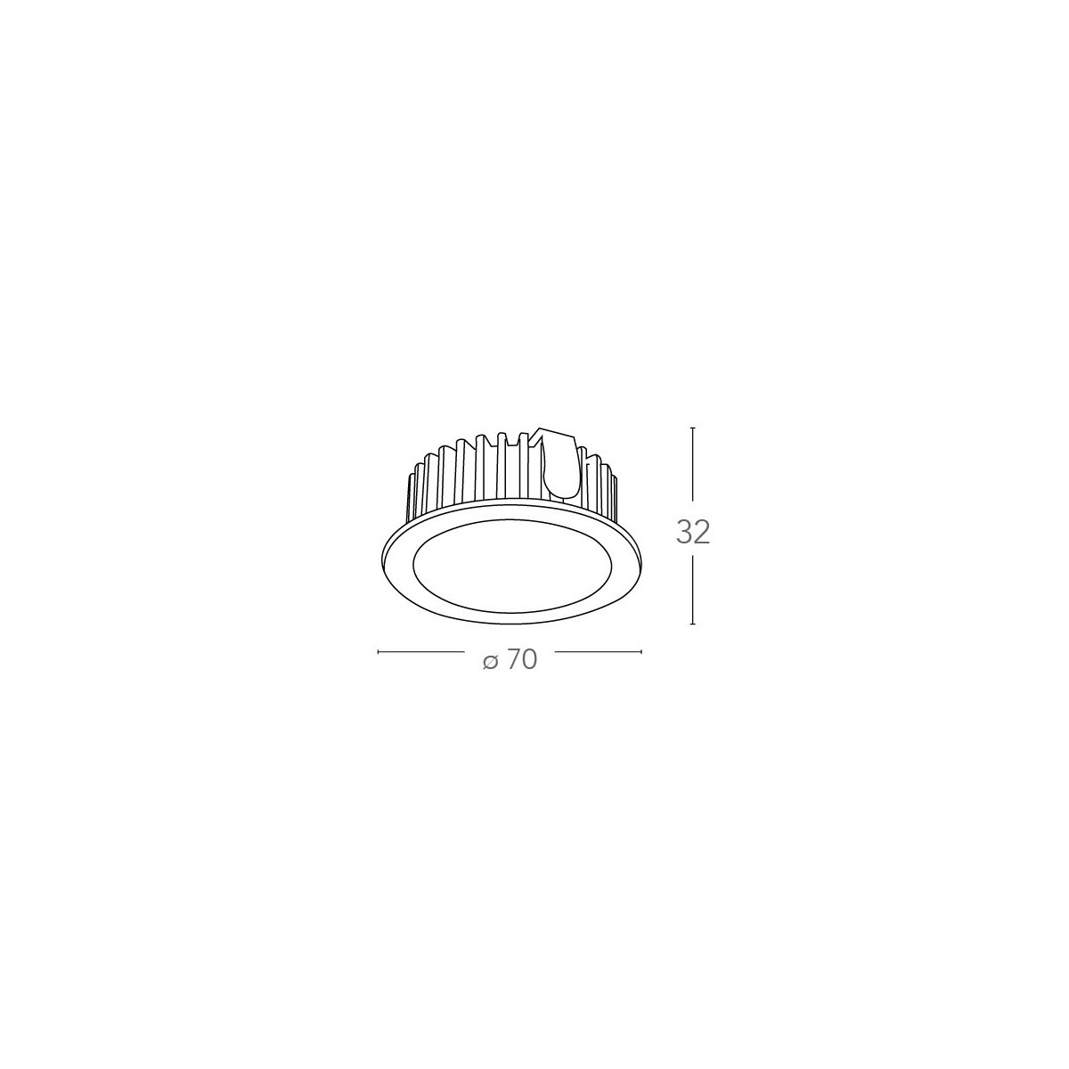 Kit 3 Faretti a Incasso Fusion Tondi 7 cm in Alluminio...