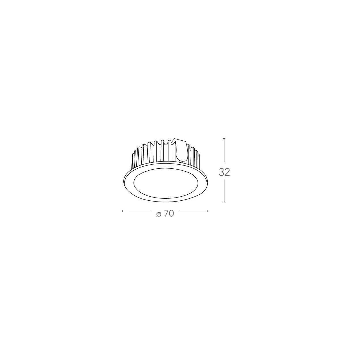 Kit 3 Faretti a Incasso Fusion Tondi 7 cm in Alluminio...
