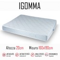 Matelas en caoutchouc ignifuge 160x190 en polyuréthane hauteur 20cm