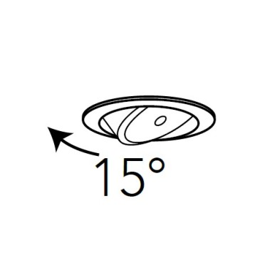 Faretto Orientabile fino a 15°