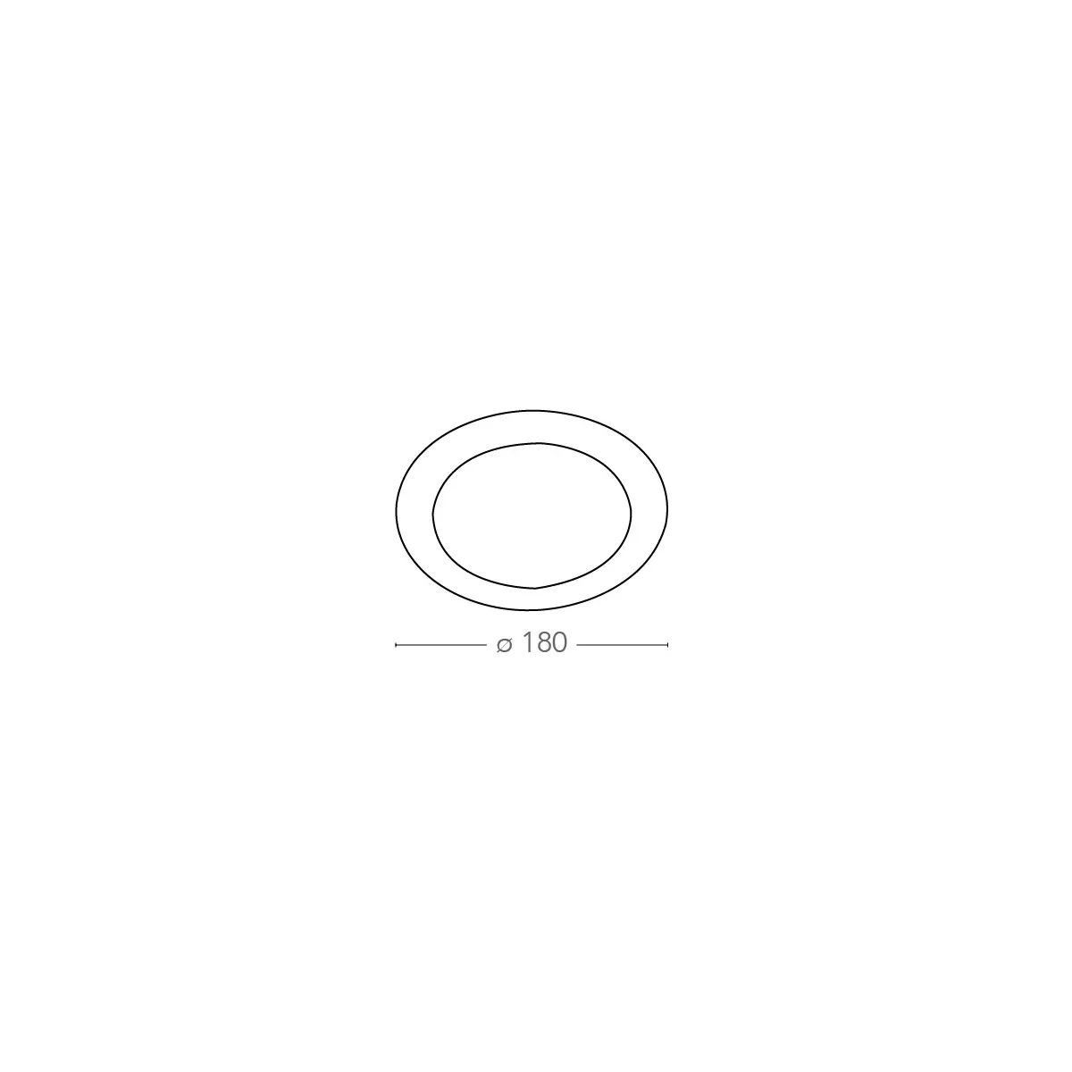 Faretto a Incasso Slim Tondo 18 cm in Alluminio Bianco Led 12 watt Luce Calda FanEurope