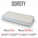 Materasso Doroty 80x190 in poliuretano alto 20cm