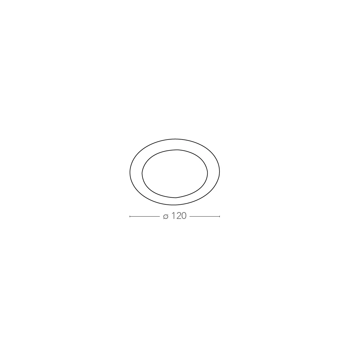 Faretto a Incasso Slim Tondo 12 cm in Alluminio Bianco Led 8 watt Luce Fredda FanEurope