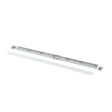 Profilo 1 m per Strip Led con Tappi 1,52x0,6 cm